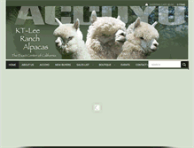 Tablet Screenshot of ktleeranchalpacas.com